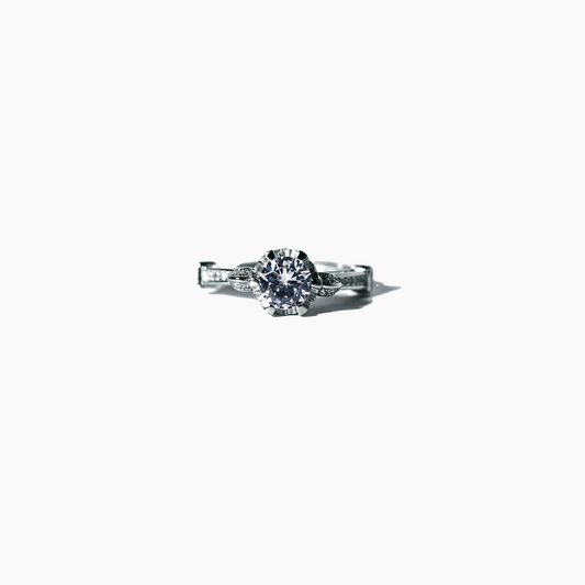 Queenly Heart Solitaire Ring