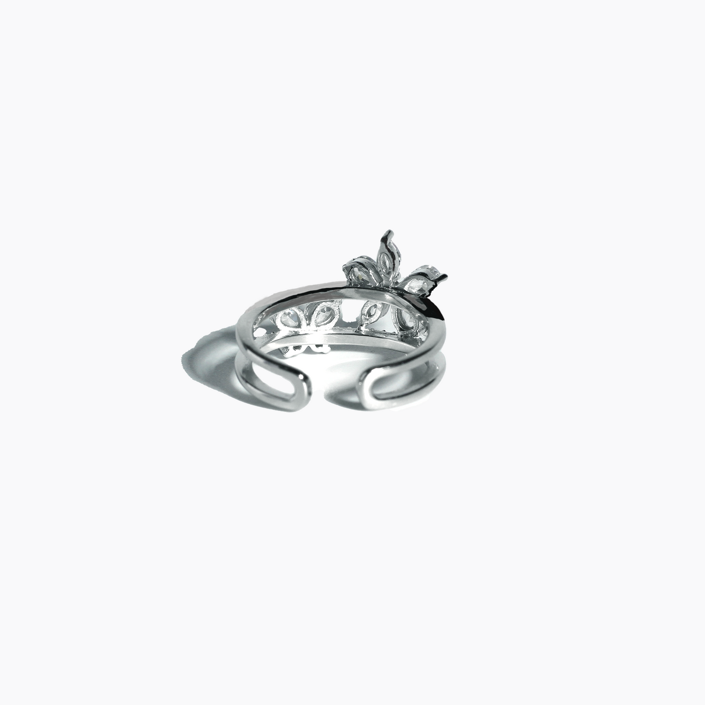 Lilly Floral 925 Sterling Silver Ring