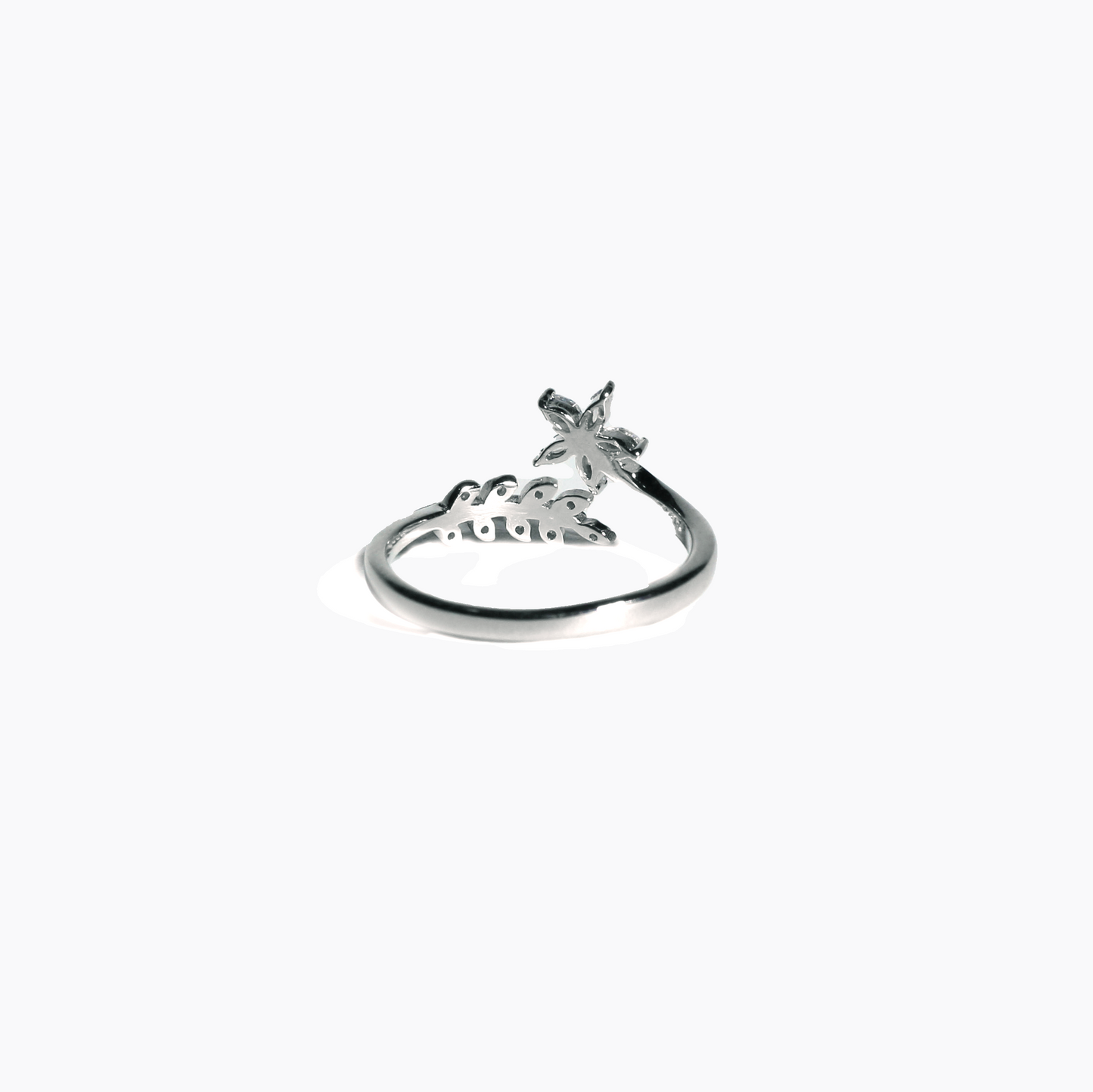 Floral 925 Sterling Silver Ring