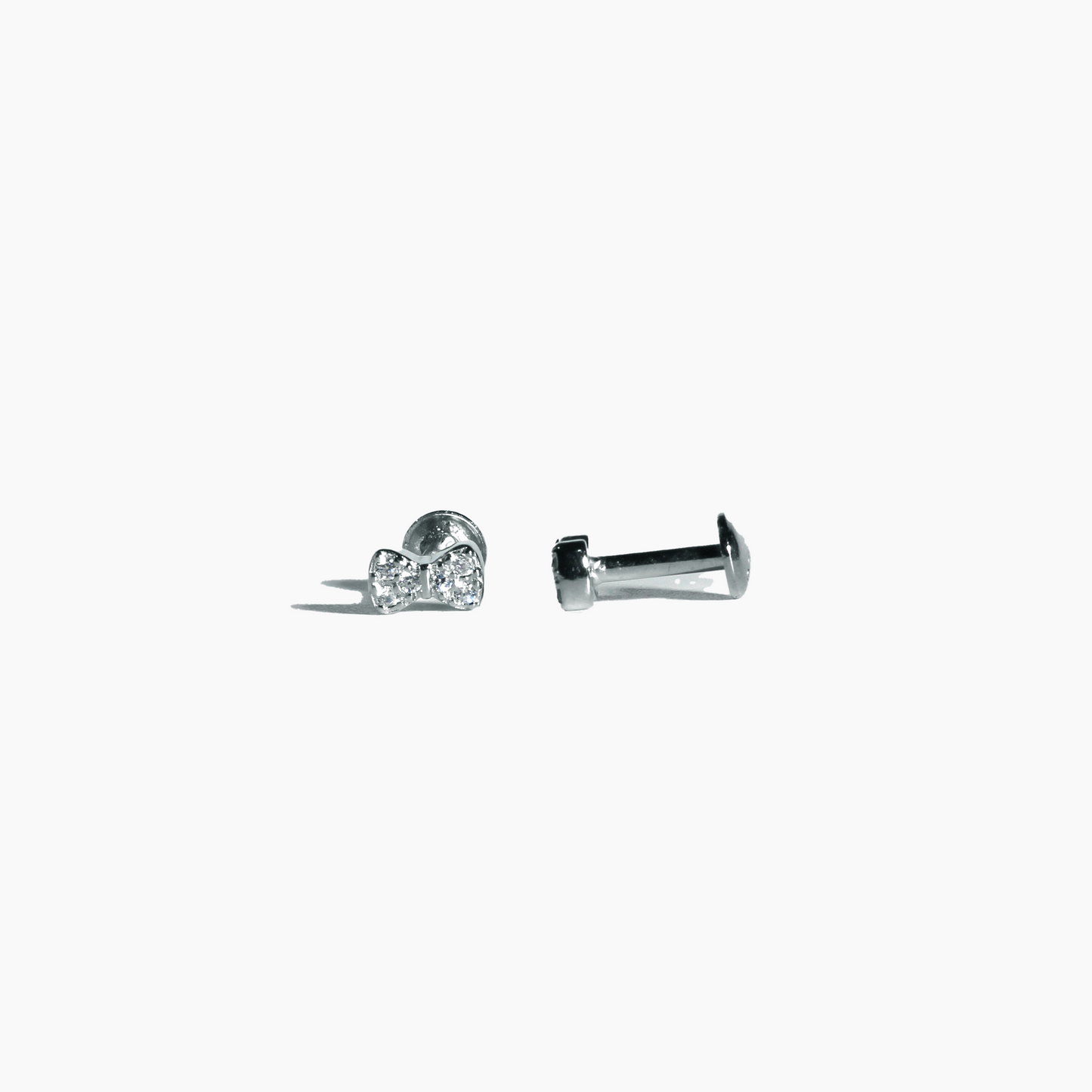 Cute Bow 925 Sterling Silver Studs Earring