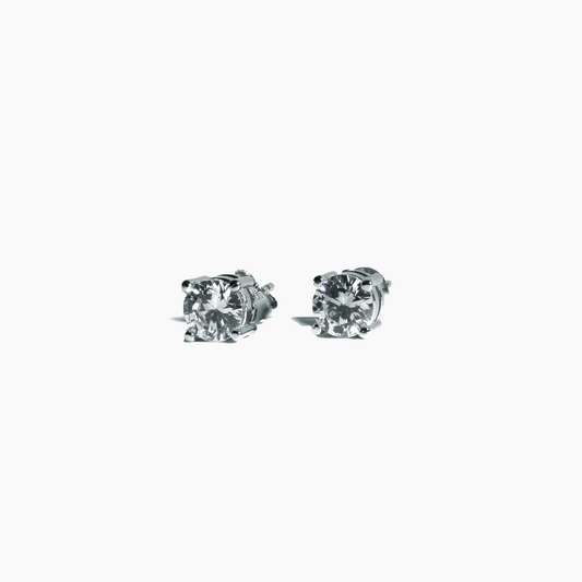 Shine Solitaire 925 Sterling Silver Studs